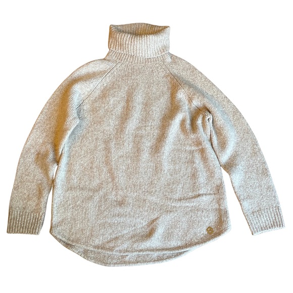 MICHAEL Michael Kors Sweaters - MICHAEL Michael Kors | Women’s Large Beige Turtleneck Sweater Wool Cotton GUC